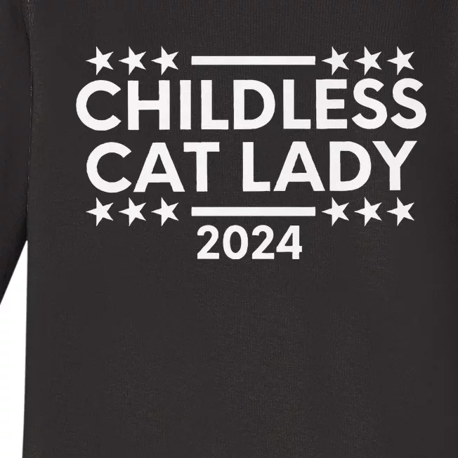 Childless Cat Lady 2024 Baby Long Sleeve Bodysuit