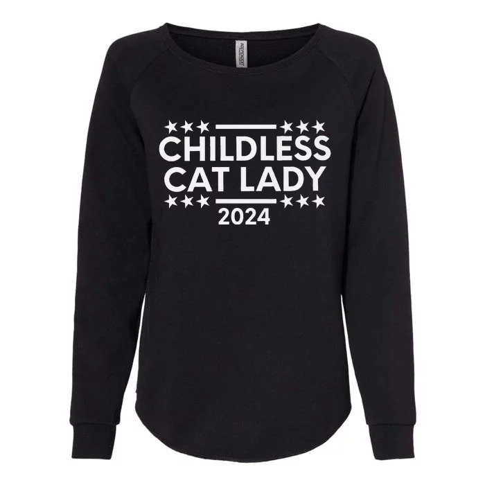 Childless Cat Lady 2024 Womens California Wash Sweatshirt