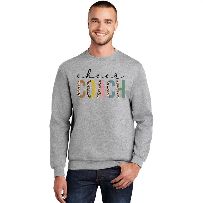 Cheer Coach Leopard Cheerleading Props Cute Cheer For Coach Tall Sweatshirt