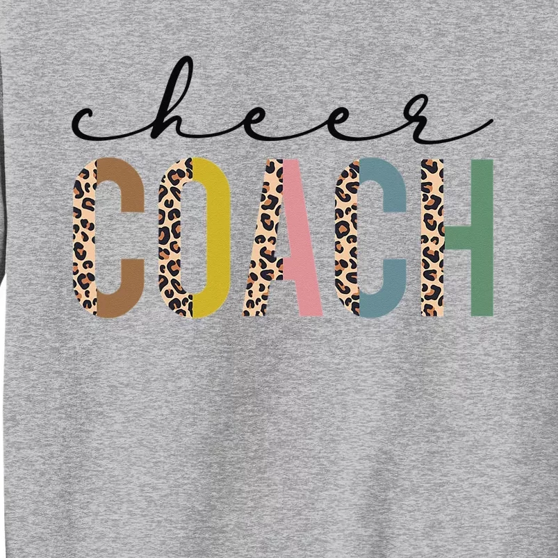 Cheer Coach Leopard Cheerleading Props Cute Cheer For Coach Tall Sweatshirt