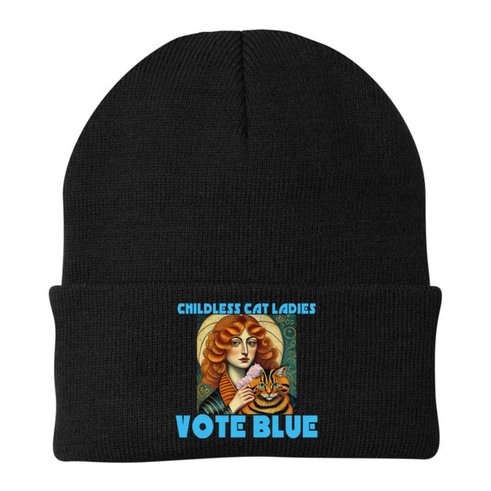 Childless Cat Ladies Vote Blue Gift Knit Cap Winter Beanie