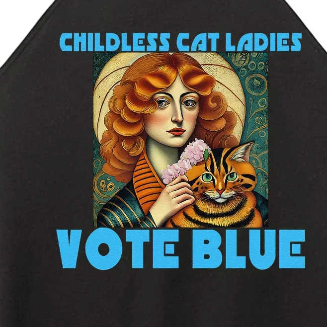 Childless Cat Ladies Vote Blue Gift Women’s Perfect Tri Rocker Tank