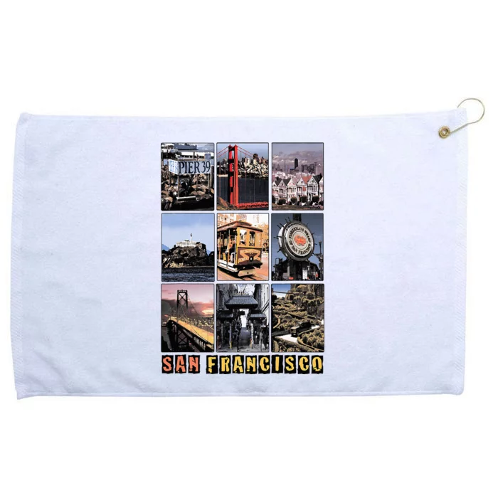 California Cali Life Los Angeles San Francisco Grommeted Golf Towel