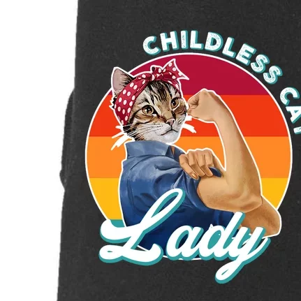 Childless Cat Lady Doggie 3-End Fleece Hoodie