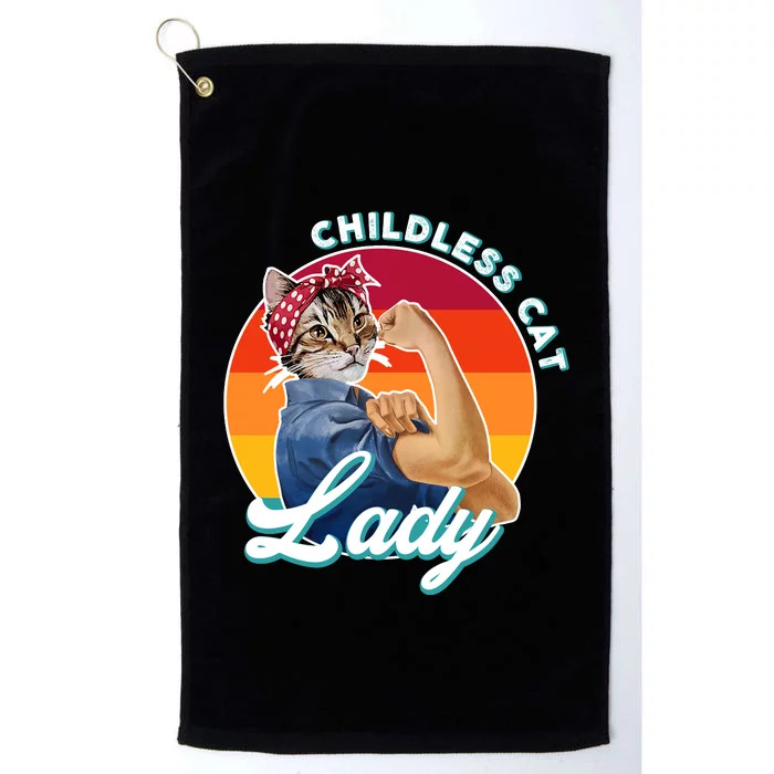 Childless Cat Lady Platinum Collection Golf Towel