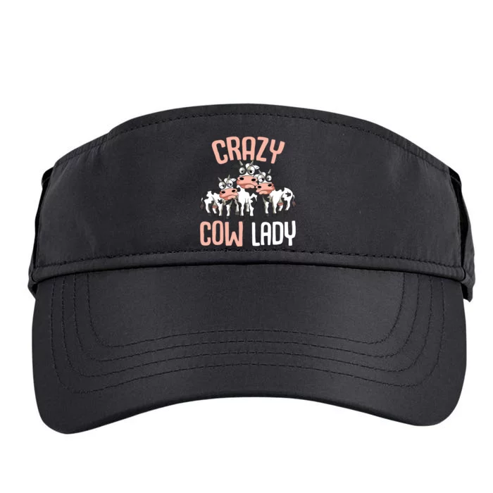 Crazy Cow Lady Cow Lover 6405 Adult Drive Performance Visor