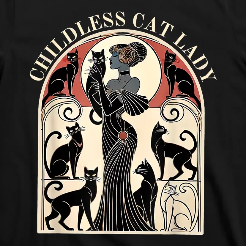 Childless Cat Ladies Cat Karma Retro Funny T-Shirt