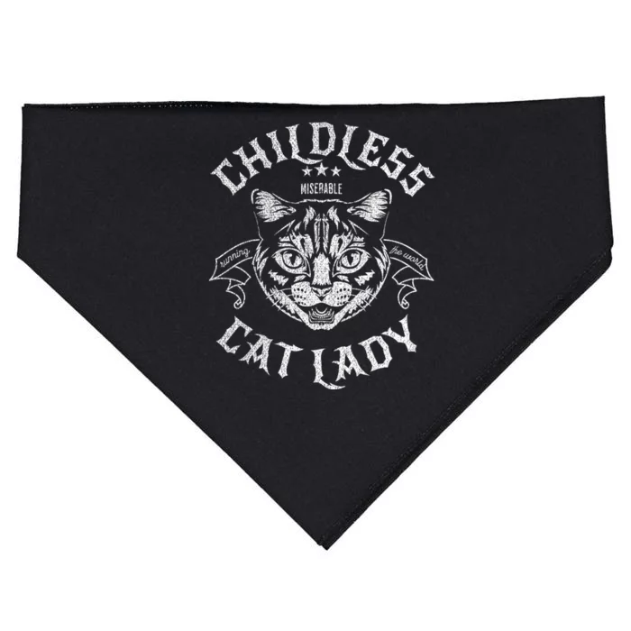 Childless Cat Lady Feminist Voting Ladies Is Voting Kamala USA-Made Doggie Bandana