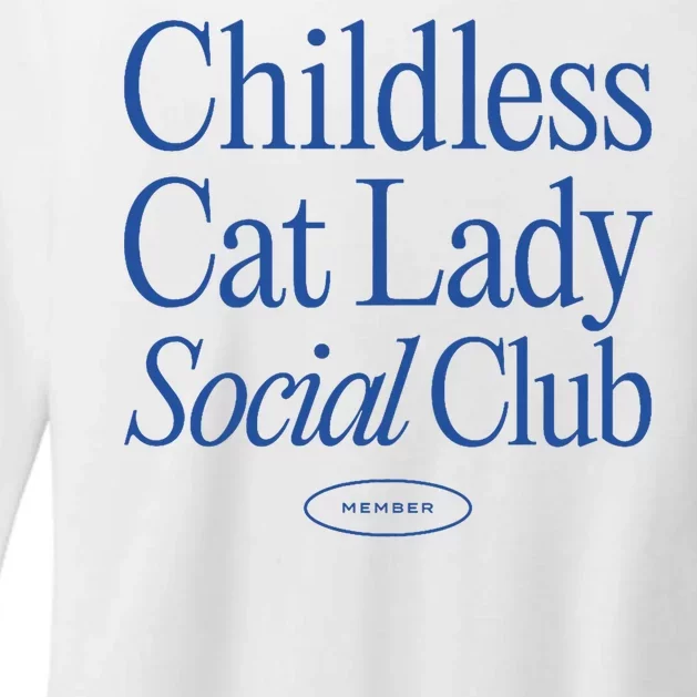 Childless Cat Lady Social Club Quiet Luxury Aesthetic Womens CVC Long Sleeve Shirt