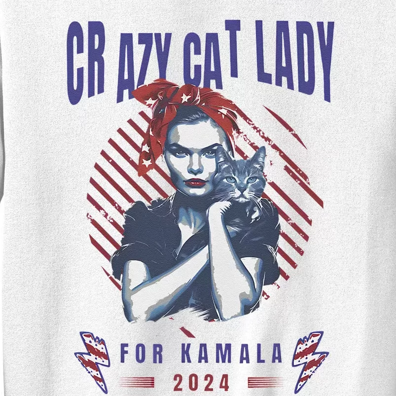 Crazy Cat Lady For Kamala 2024 Gift Sweatshirt