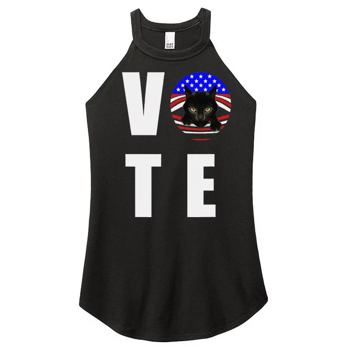 Childless Cat Ladies Vote Retro Gift Women’s Perfect Tri Rocker Tank