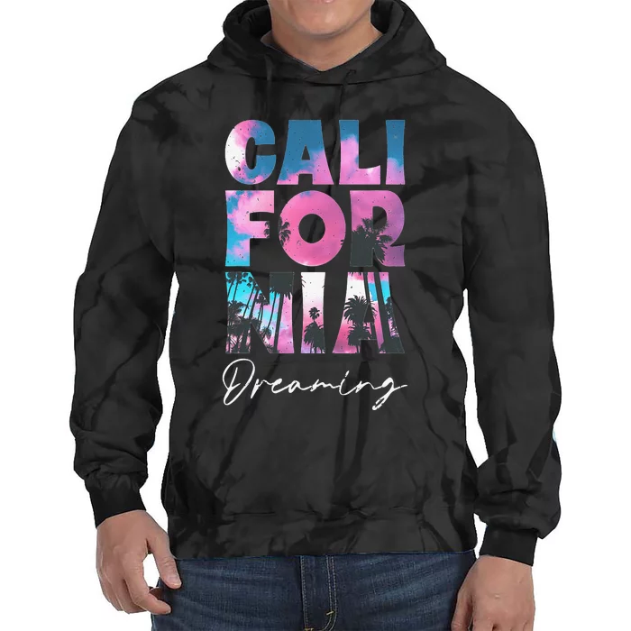 California Cali Lover Visiting California Tie Dye Hoodie