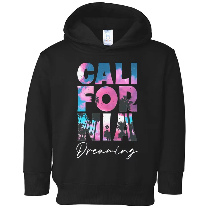 California Cali Lover Visiting California Toddler Hoodie