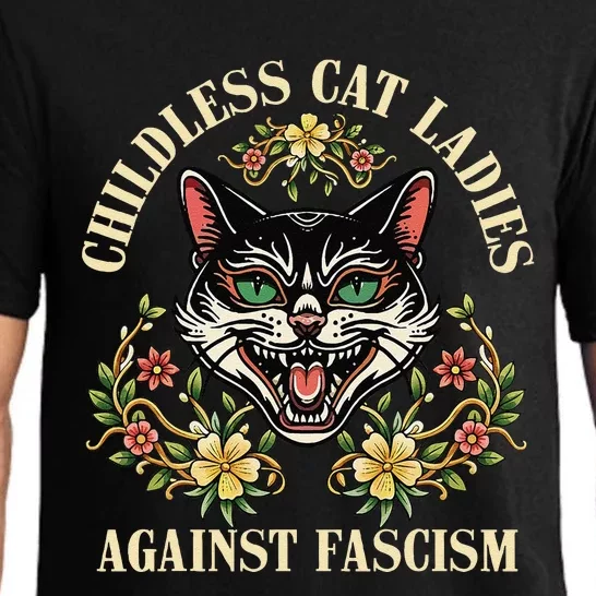 Childless Cat Ladies Against Fascism Pajama Set