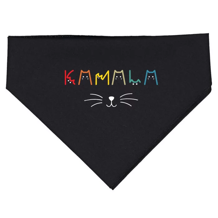 Commala Cat Lettering Positive Funny Cat Letters USA-Made Doggie Bandana