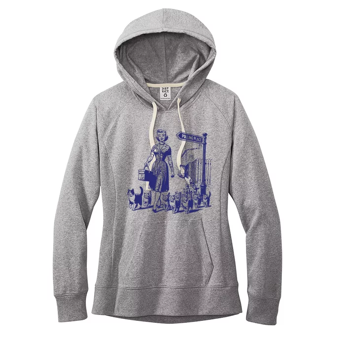 Childless Cat Lady Funny Vintage Women's Fleece Hoodie