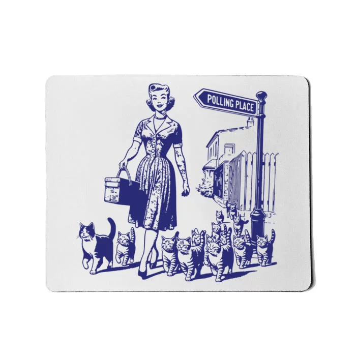 Childless Cat Lady Funny Vintage Mousepad