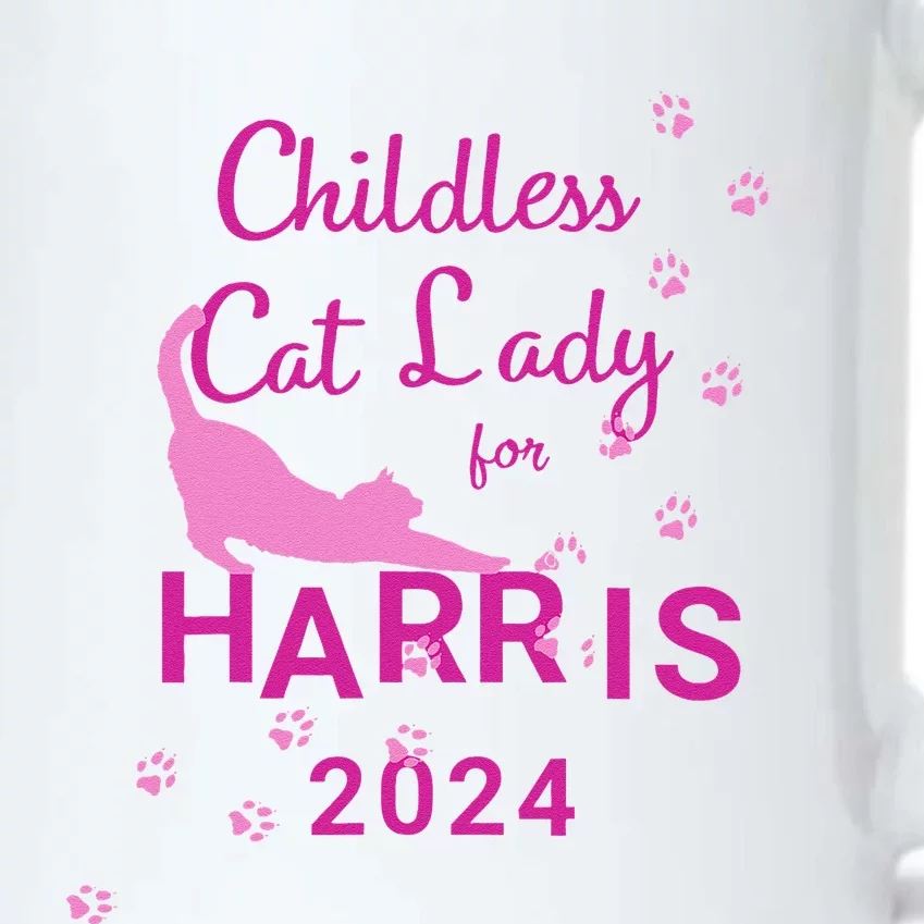 Childless Cat Lady For Harris 2024 Gift Black Color Changing Mug