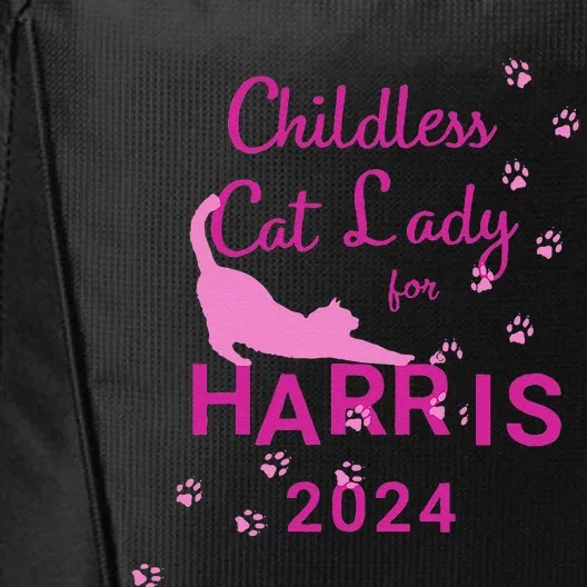 Childless Cat Lady For Harris 2024 Gift City Backpack