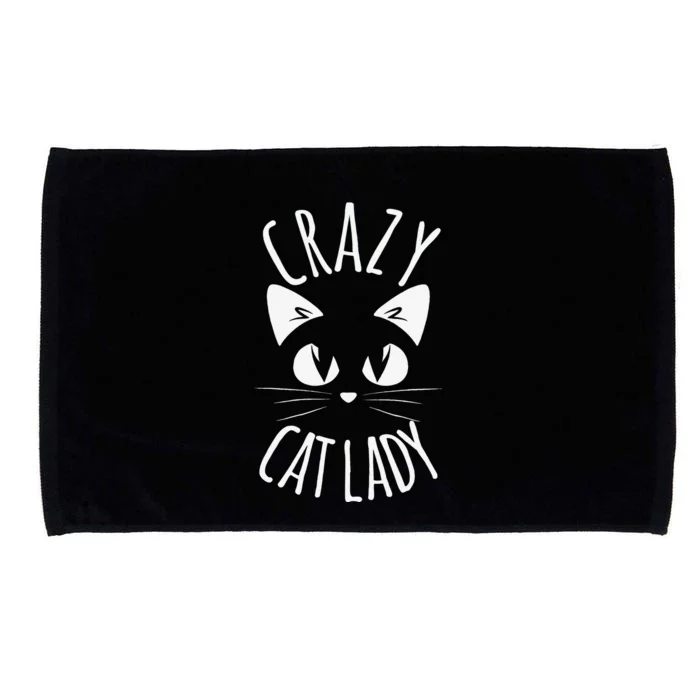 CRAZY CAT LADY Funny Fur Mom Mother's Day Christmas Birthday Microfiber Hand Towel