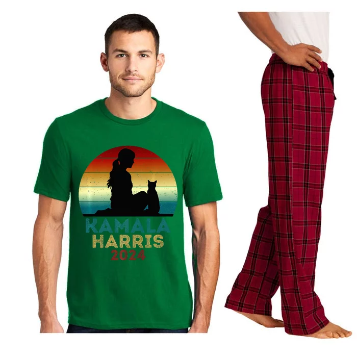 Childless Cat Lady For Kamala Harris President 2024 Pajama Set