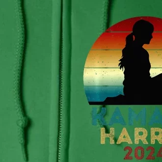 Childless Cat Lady For Kamala Harris President 2024 Full Zip Hoodie