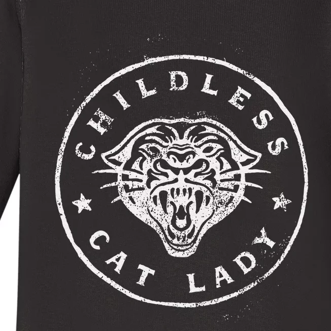 Childless Cat Lady Gift Baby Long Sleeve Bodysuit