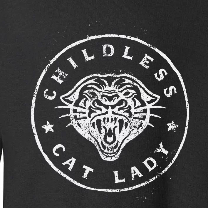 Childless Cat Lady Gift Toddler Sweatshirt