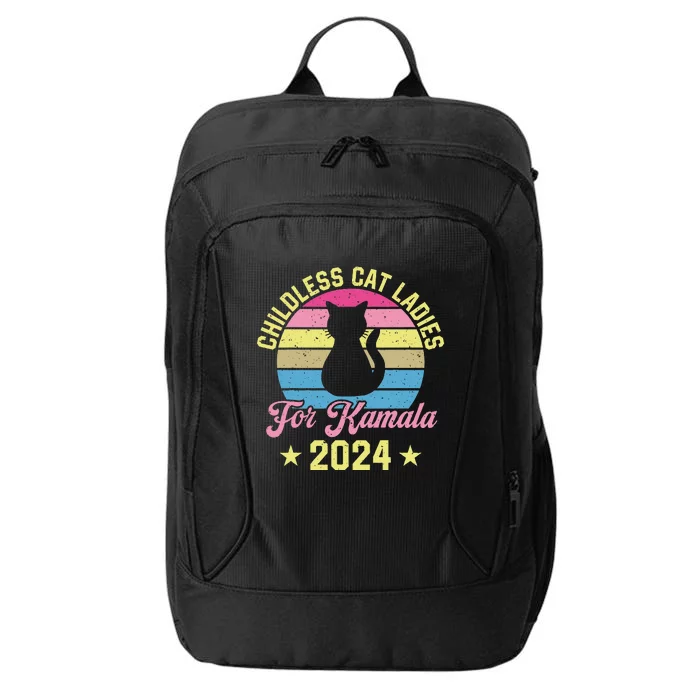 Childless Cat Ladies For Kamala 2024 City Backpack