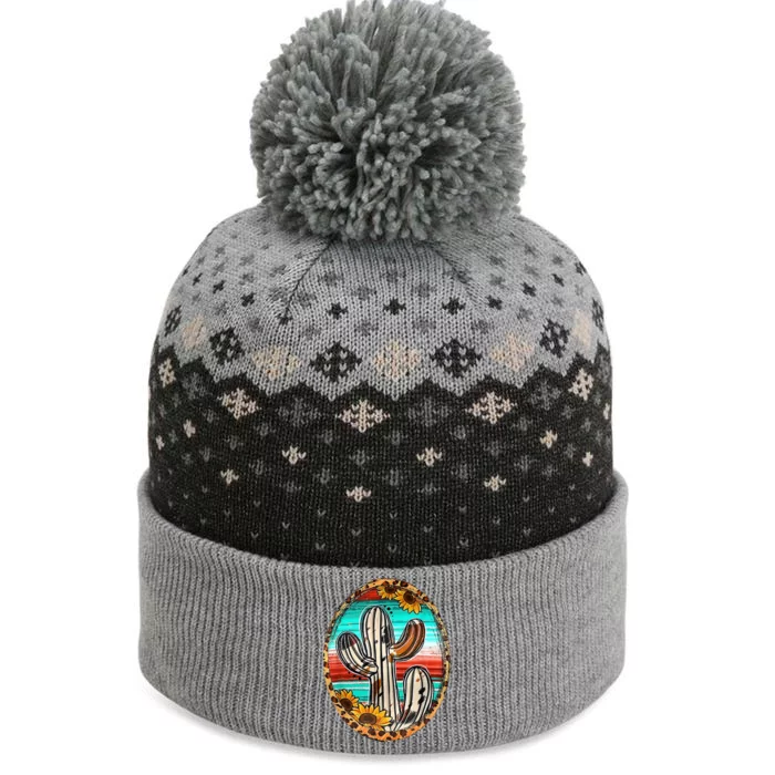 Cowhide Cactus Leopard Cow The Baniff Cuffed Pom Beanie