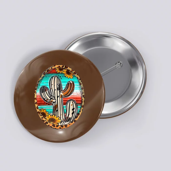 Cowhide Cactus Leopard Cow Button