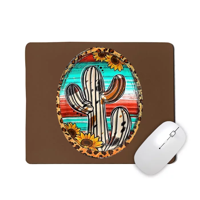 Cowhide Cactus Leopard Cow Mousepad