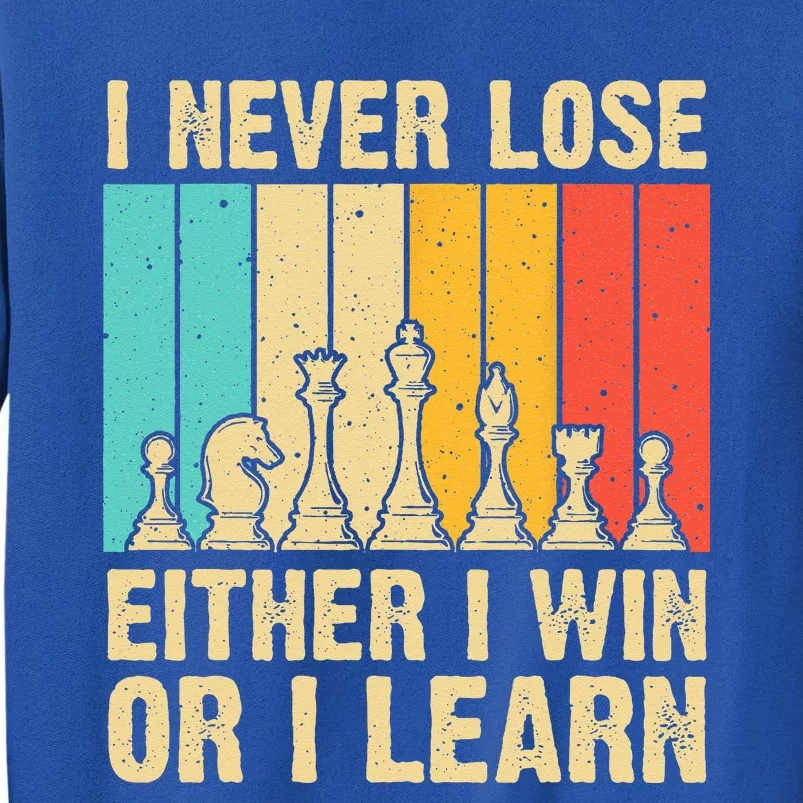 Cool Chess Lover Art For Novelty Chess Player Tall Sweatshirt