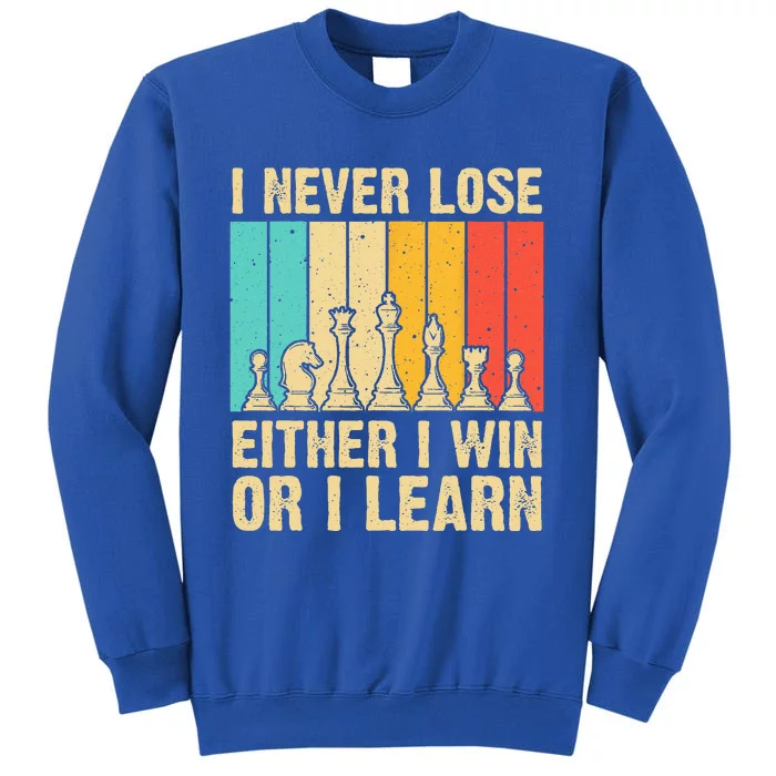 Cool Chess Lover Art For Novelty Chess Player Tall Sweatshirt