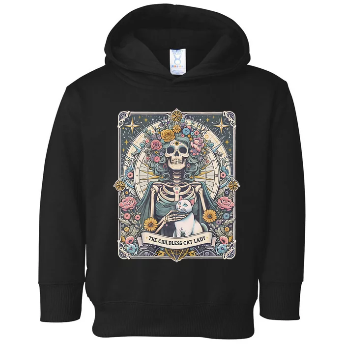 Childless Cat Lady Tarot Card Toddler Hoodie