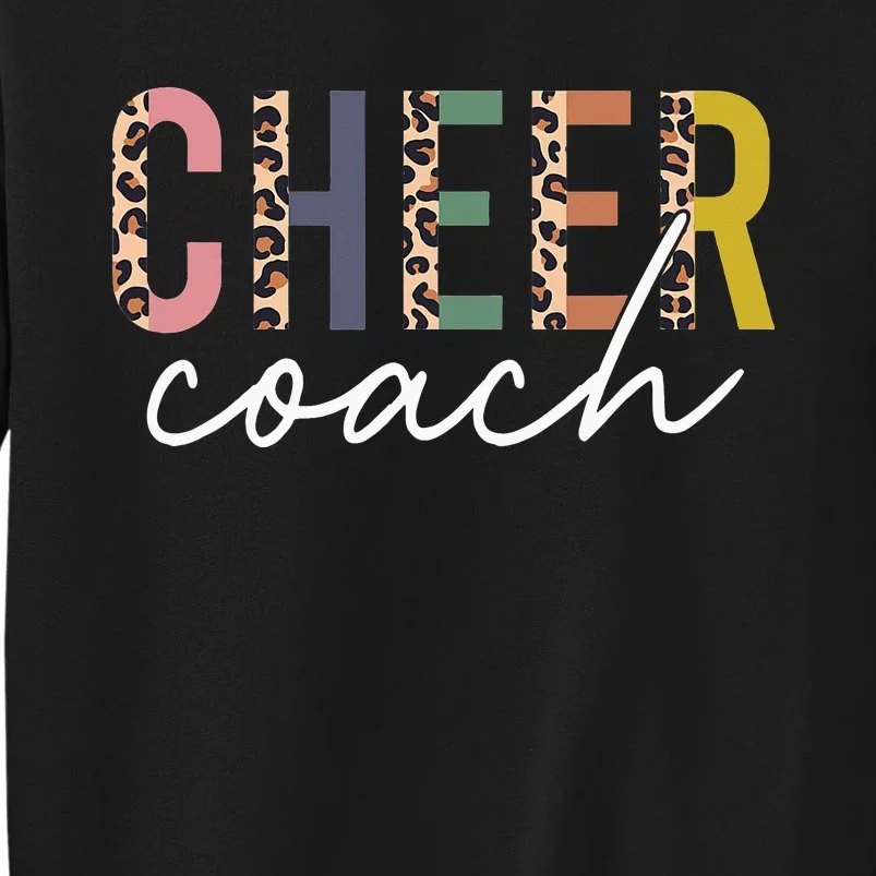 Cheer Coach Leopard Cheerleading Props Cute Cheer For Coach Sweatshirt