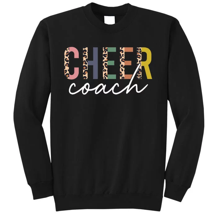 Cheer Coach Leopard Cheerleading Props Cute Cheer For Coach Sweatshirt