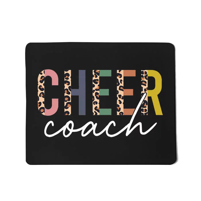 Cheer Coach Leopard Cheerleading Props Cute Cheer For Coach Mousepad