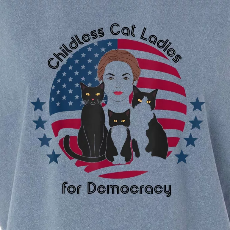 Childless Cat Ladies For Democracy Garment-Dyed Women's Muscle Tee