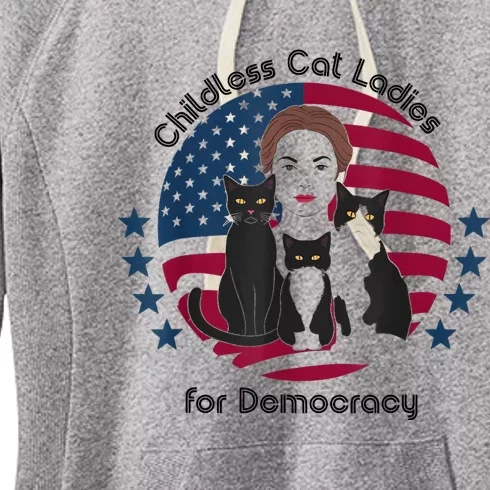 Childless Cat Ladies For Democracy Women's Fleece Hoodie