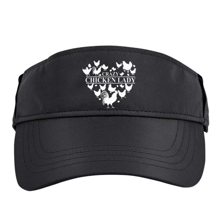 Crazy Chicken Lady Adult Drive Performance Visor