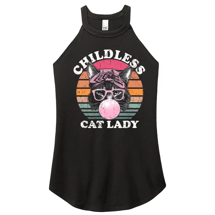 Childless Cat Lady 2024 For President Women’s Perfect Tri Rocker Tank