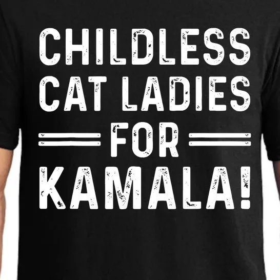 Childless Cat Ladies For Kamala 2024 Pajama Set