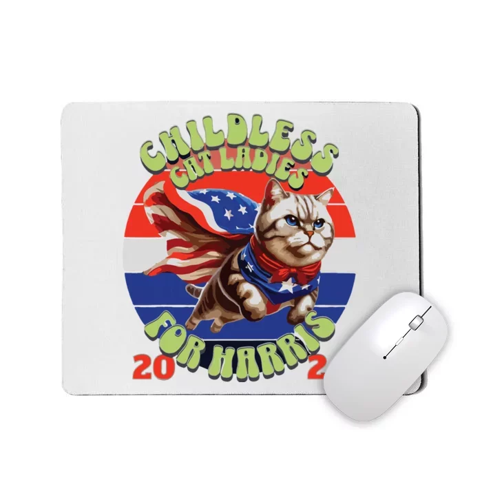 Childless Cat Ladies For Harris 2024 Mousepad