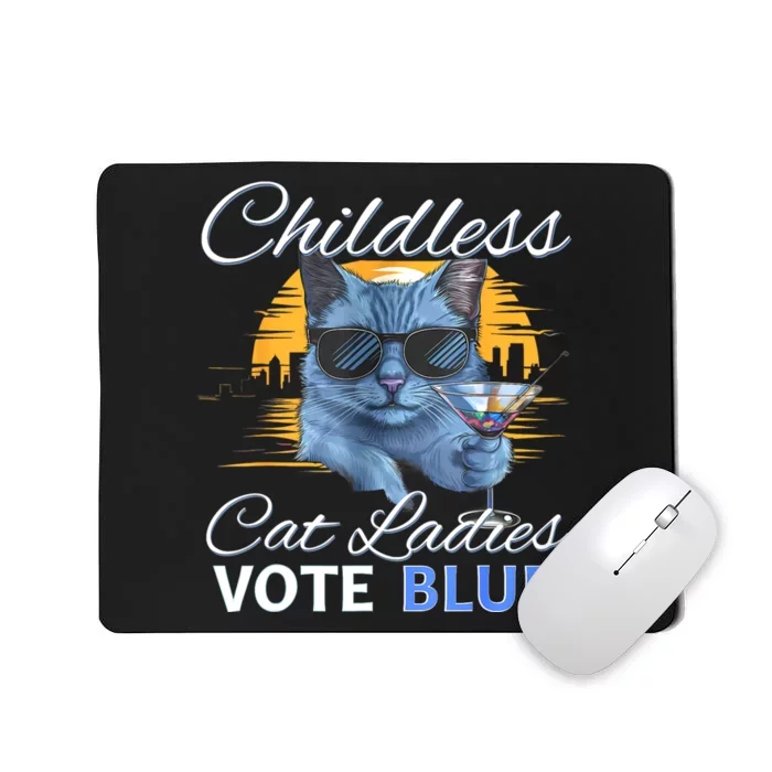 Childless Cat Ladies Vote Blue In November Kamala President Mousepad