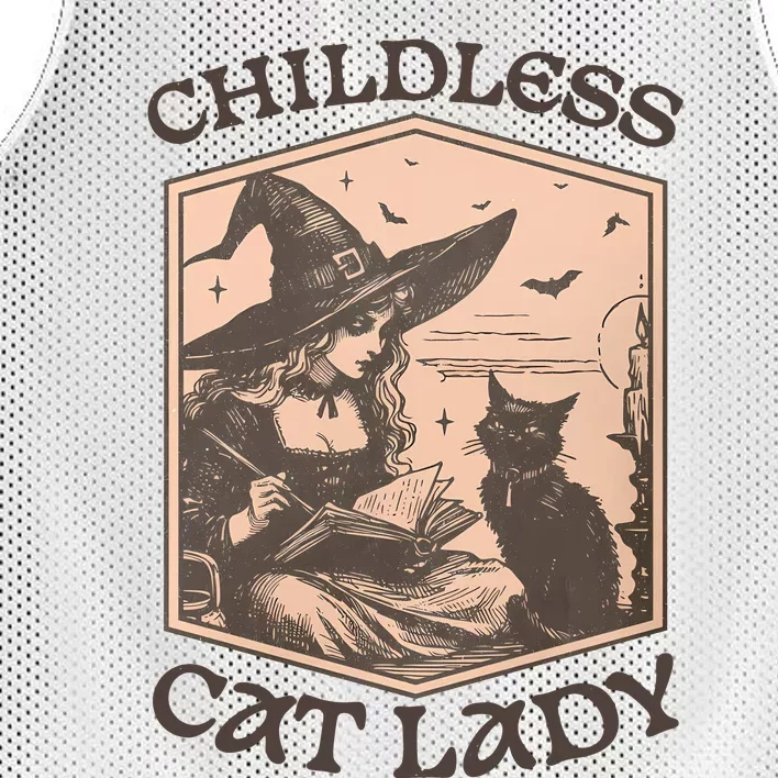 Childless Cat Lady Mesh Reversible Basketball Jersey Tank