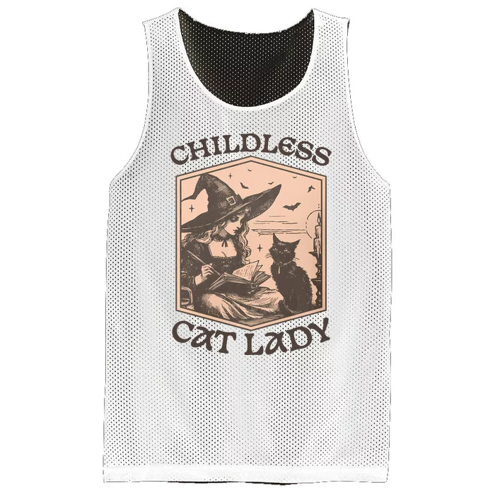 Childless Cat Lady Mesh Reversible Basketball Jersey Tank