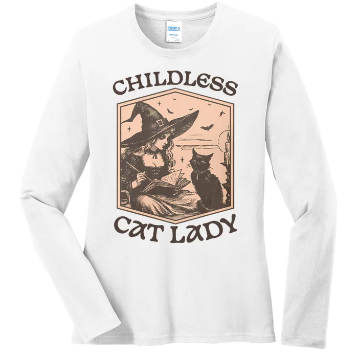 Childless Cat Lady Ladies Long Sleeve Shirt