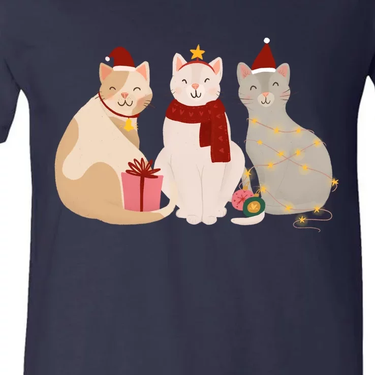 Catmas Cat Lover Cute Christmas V-Neck T-Shirt