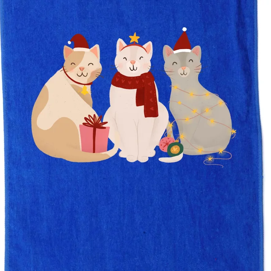 Catmas Cat Lover Cute Christmas Platinum Collection Golf Towel